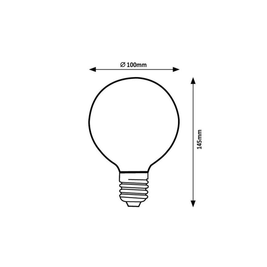 Rabalux - LED Žarulja G95 E27/4W/230V 1800K