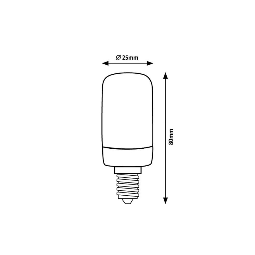 Rabalux - LED Žarulja T25 E14/4W/230V 4000K