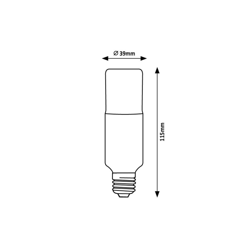 Rabalux - LED Žarulja SMD T39 E27/9W/230V 4000K