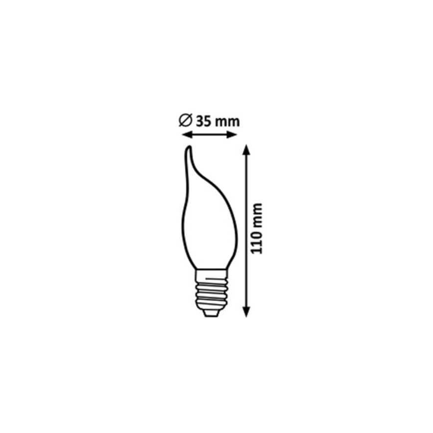 Rabalux - LED Žarulja FILAMENT CF35 E14/4W/230V 2700K