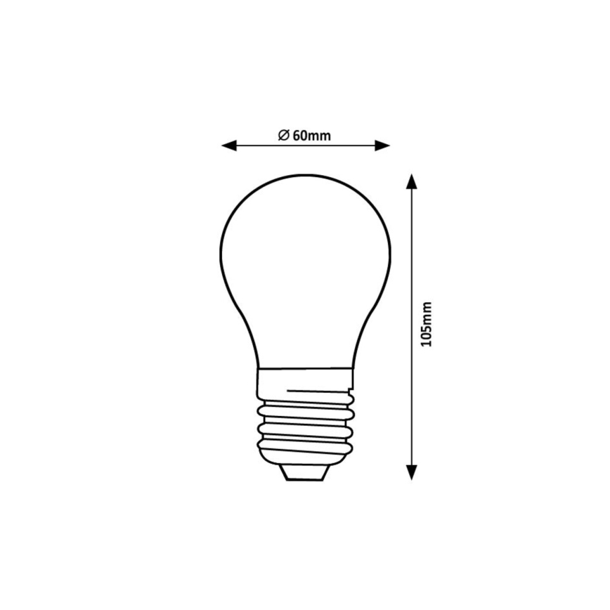 Rabalux - LED Žarulja FILAMENT A60 E27/7W/230V 3000K Energetski razred A