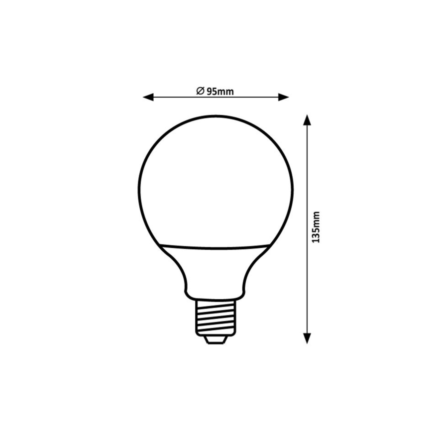 Rabalux - LED Žarulja SMD G95/15W/230V 4000K
