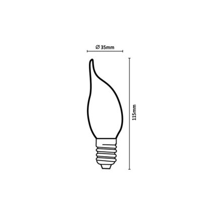 Rabalux - LED žarulja FILAMENT CF35 E14/6W/230V 4000K