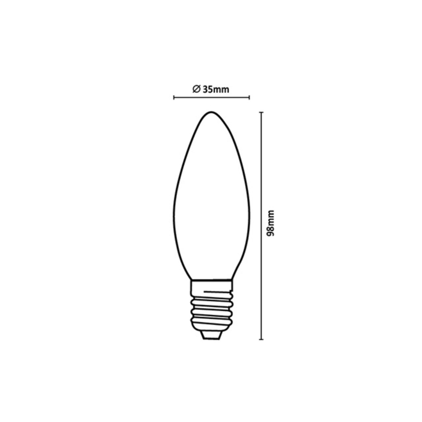 Rabalux - LED Žarulja FILAMENT C35 E14/4W/230V 4000K