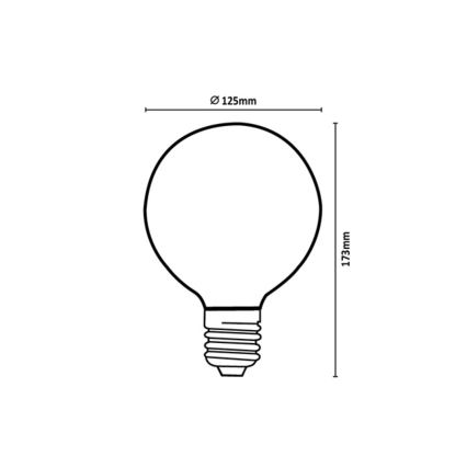Rabalux - LED žarulja FILAMENT G125 E27/6W/230V 4000K