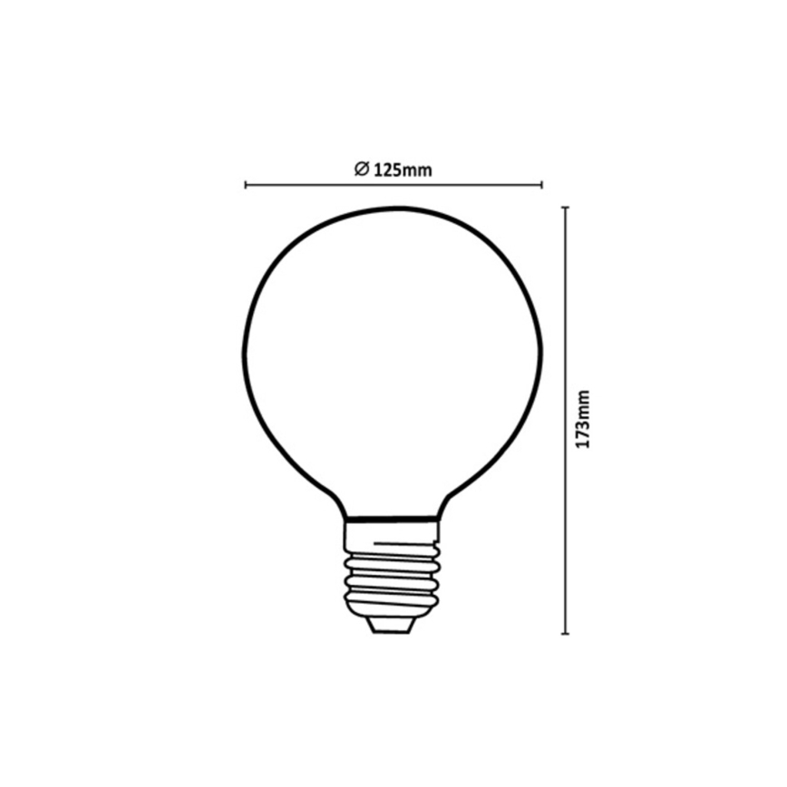 Rabalux - LED žarulja FILAMENT G125 E27/6W/230V 4000K