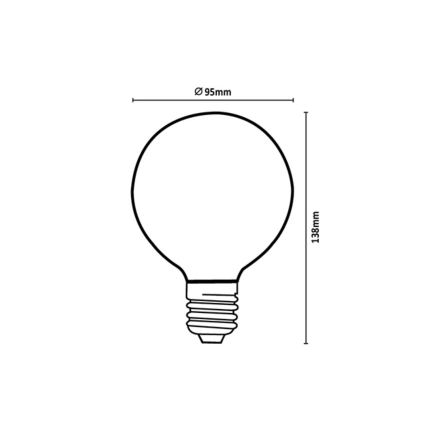 Rabalux - LED Žarulja FILAMENT G95 E27/6W/230V 4000K