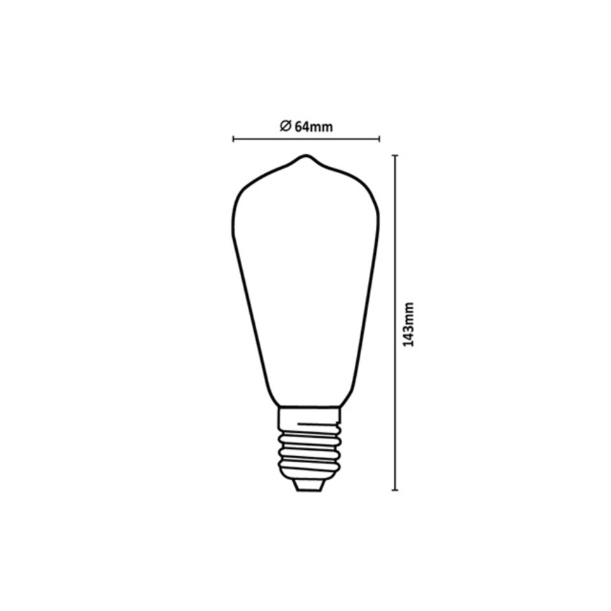 Rabalux - LED žarulja FILAMENT ST64 E27/10W/230V 3000K