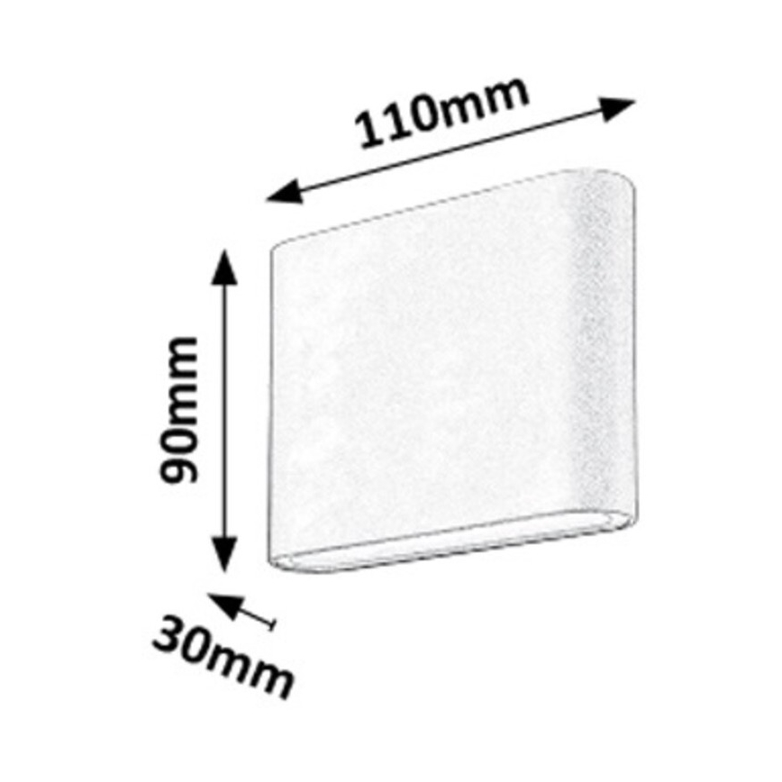 Rabalux - LED Vanjska Zidna svjetiljka 2xLED/3W/230V IP54 3000K