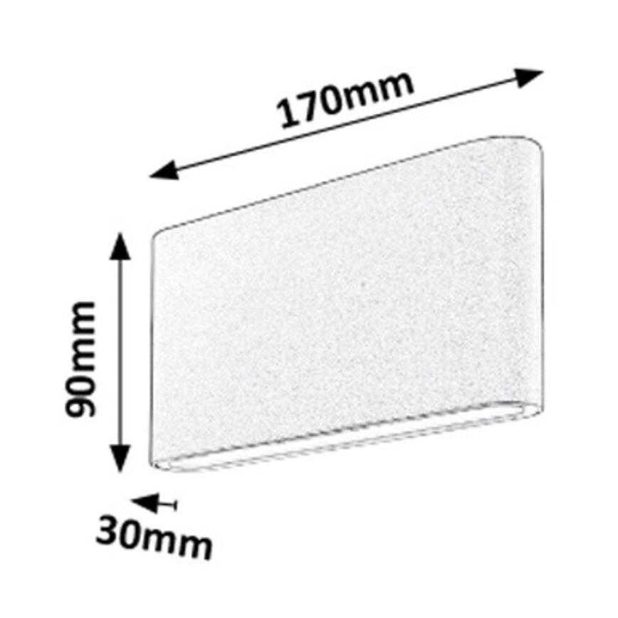 Rabalux - LED Vanjska Zidna svjetiljka 2xLED/6W/230V IP54 3000K