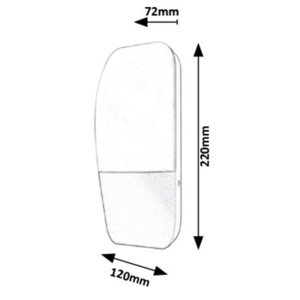 Rabalux - LED Vanjska Zidna svjetiljka LED/10W/230V IP65 800lm 4000K