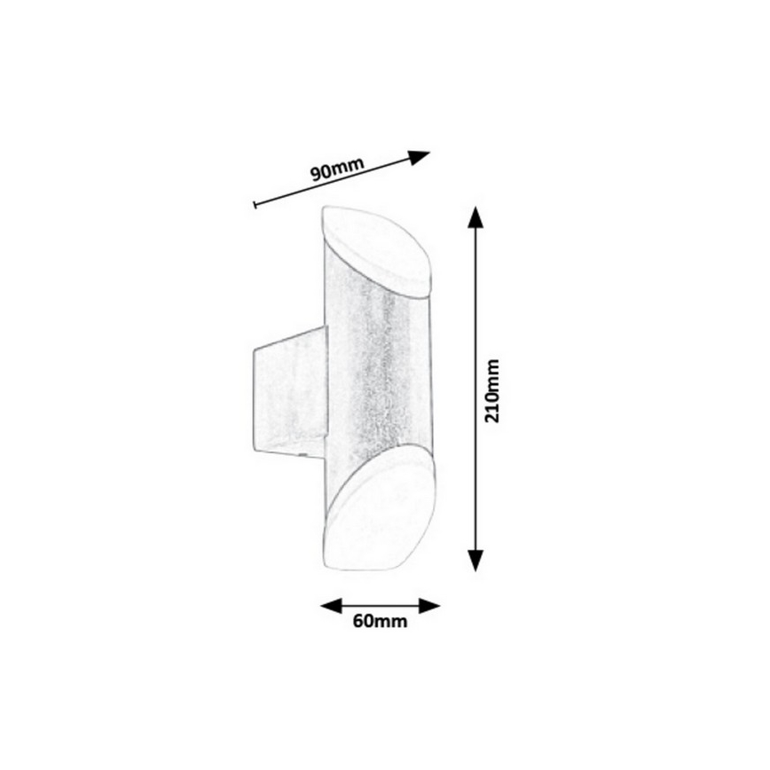 Rabalux - LED Vanjska Zidna svjetiljka LED/6W/230V IP44 270lm 3000K
