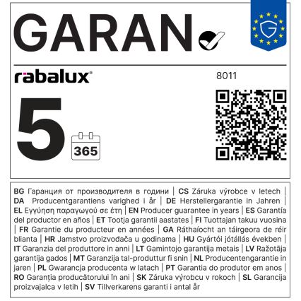 Rabalux - Vanjsko zidno LED svjetlo, 1,6 W, IP65