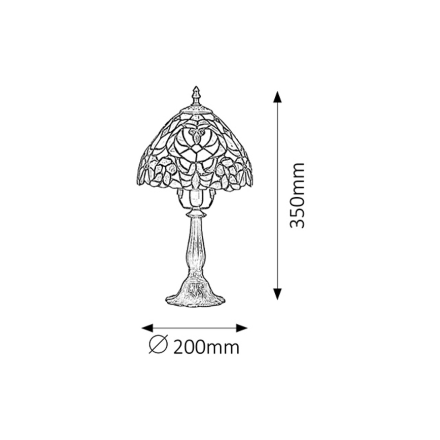 Rabalux - Tiffany vitraj stolna lampa 1xE14/40W/230V