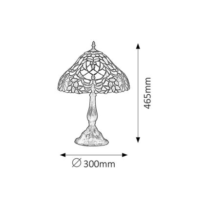Rabalux - Tiffany vitraj stolna lampa 1xE27/60W/230V