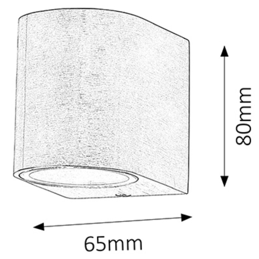 Rabalux - Vanjsko zidno svjetlo 1xGU10/35W/230V IP44