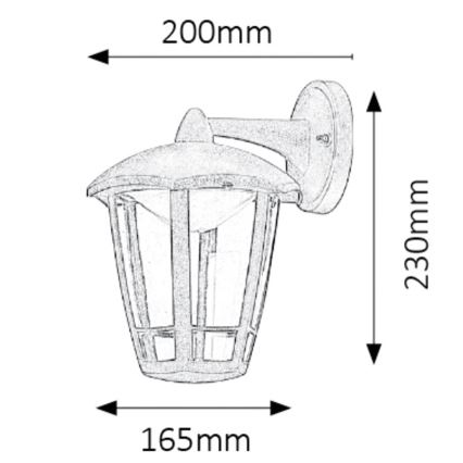 Rabalux - LED Vanjska zidna svjetiljka LED/8W/230V IP44