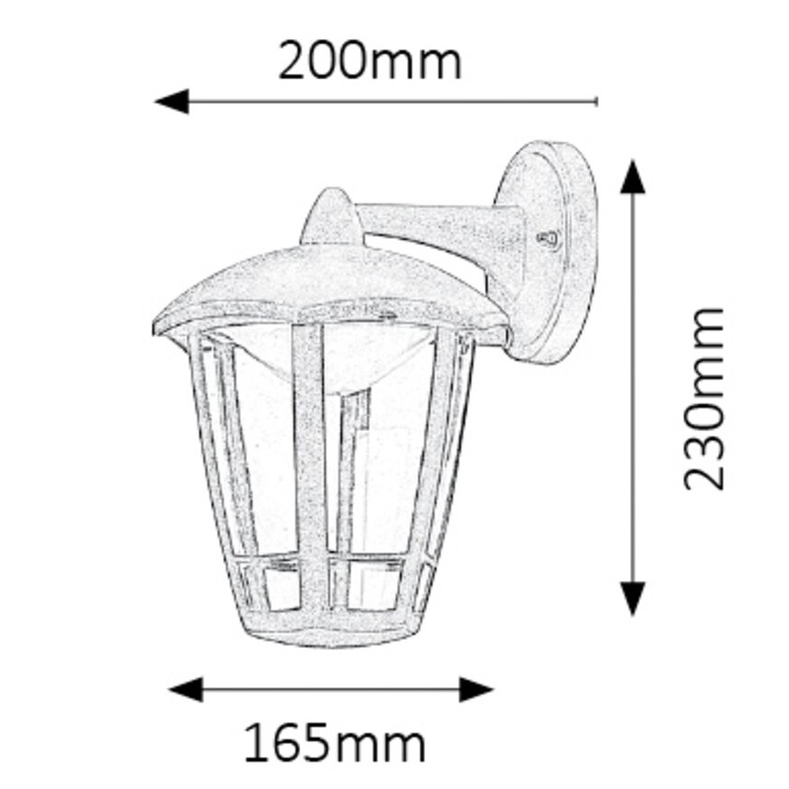 Rabalux - LED Vanjska zidna svjetiljka LED/8W/230V IP44