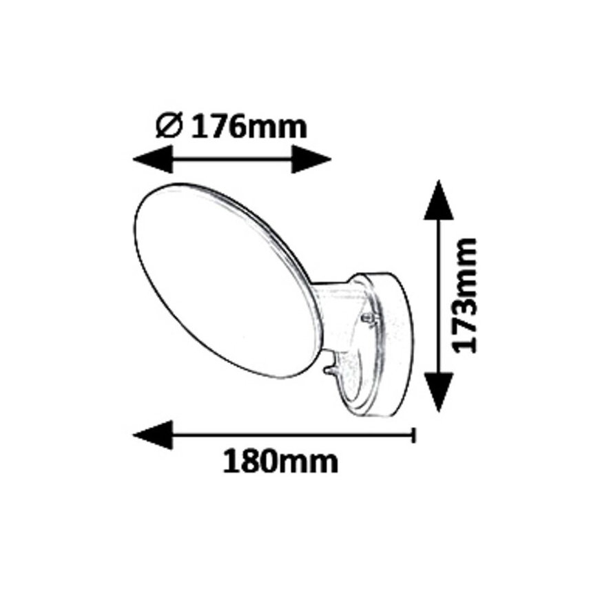 Rabalux 8134 - LED Vanjska zidna svjetiljka VARNA LED/12W/230V IP54