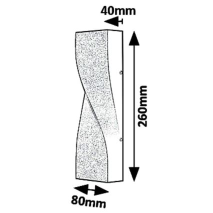 Rabalux - LED Vanjska zidna svjetiljka FOLLINA LED/11W/230V IP65