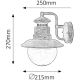 Rabalux - Vanjska Zidna svjetiljka 1xE27/60W /230V IP44