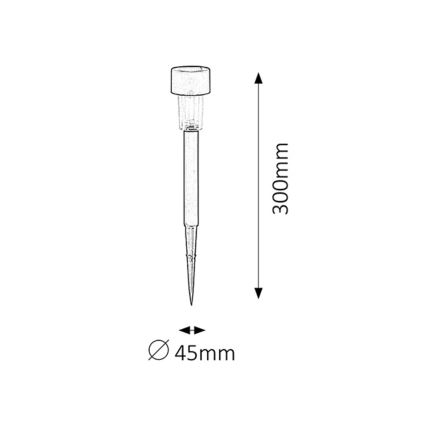 Rabalux - Solarna svjetiljka LED/0,1W/1,2V IP44