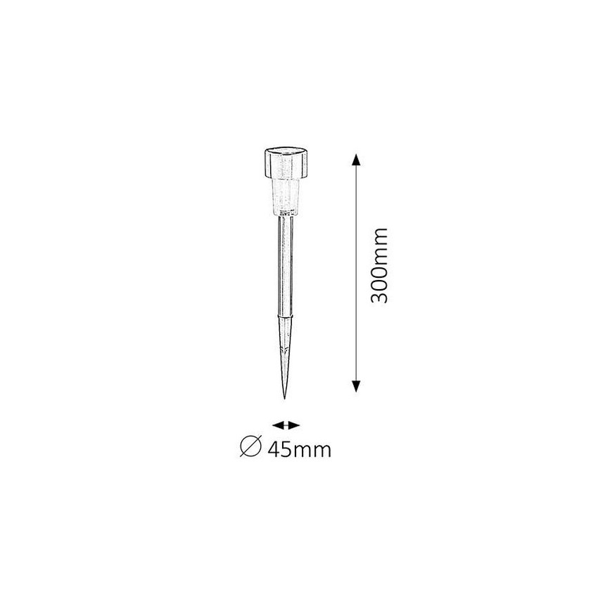 Rabalux - LED Solarna svjetiljka 1xLED/0,1W/1xNi-MH IP44