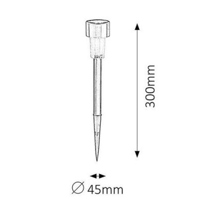 Rabalux - LED solarno osvjetljenje LED/0,1W/1xNi-MH 400 mAh IP44
