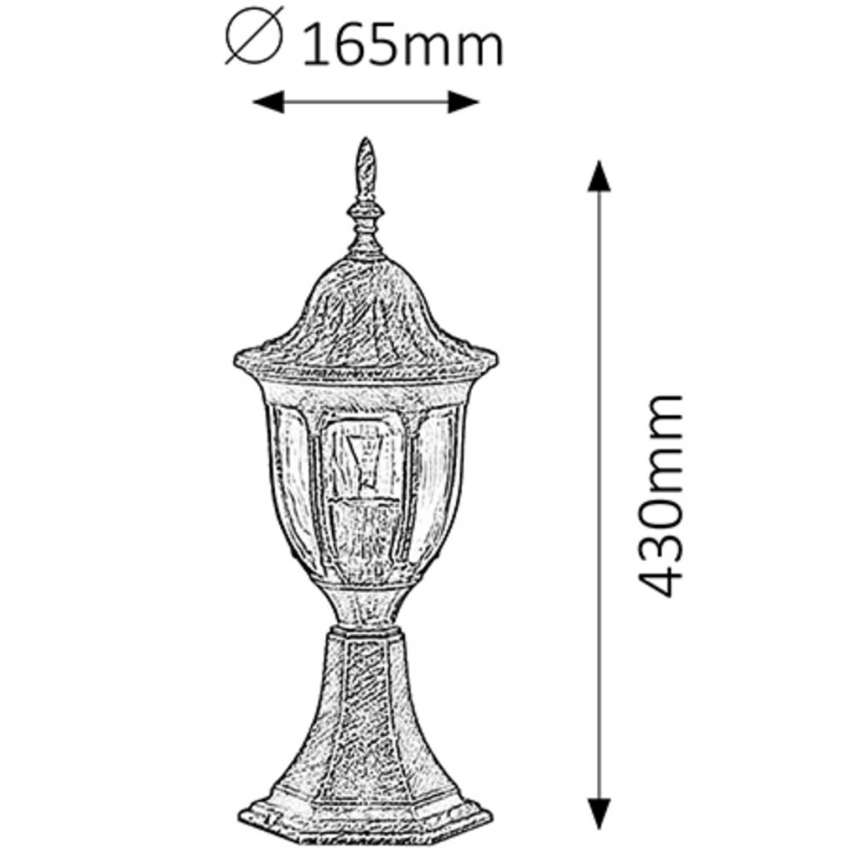 Rabalux - Vanjska lampa 1xE27/60W/230V