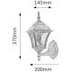 Rabalux - Vanjska zidna svjetiljka TOSCANA 1xE27/60W/230V IP43