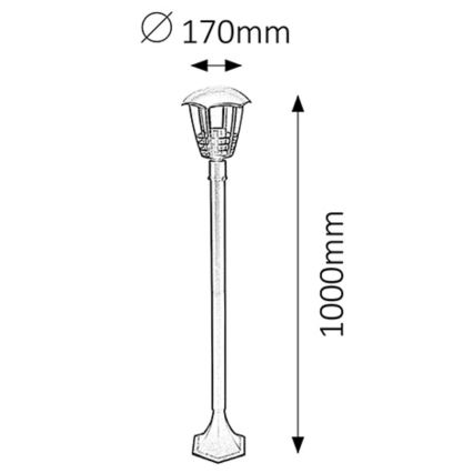 Rabalux - Vanjska lampa 1xE27/60W/230V IP44