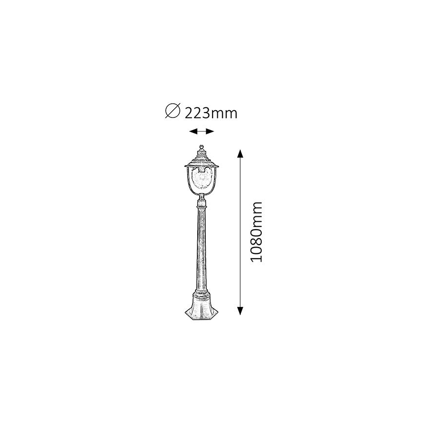 Rabalux - Vanjska lampa 1xE27/60W/230V