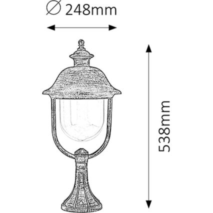 Rabalux - Vanjska lampa 1xE27/100W IP44