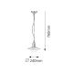 Rabalux - Vanjska viseća svjetiljka 1xE27/60W IP44
