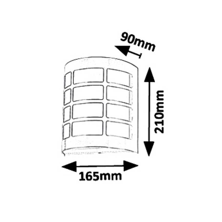 Rabalux 8799 - Vanjska zidna svjetiljka SEVILLA 1xE27/11W/230V IP44