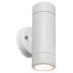 Vanjska zidna svjetiljka 2xGU10/10W/230V IP44 bijela