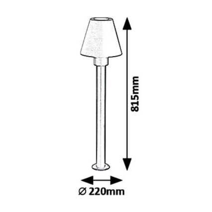 Rabalux 8845 - Vanjska lampa FAVARA 1xE27/14W/230V IP44