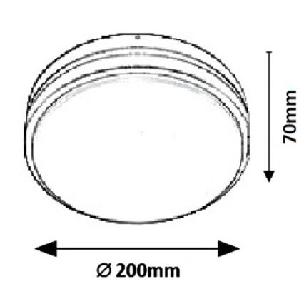 Rabalux - LED Vanjsko zidno svjetlo HAMBURG LED/10W/230V IP44