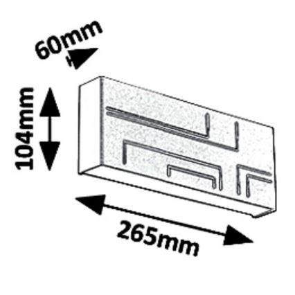 Rabalux - LED Vanjska zidna svjetiljka LED/12W/230V IP65