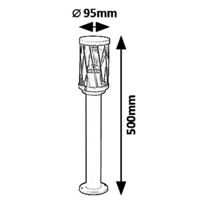 Rabalux 8889 - Vanjska lampa 1xE27/40W/230V IP44