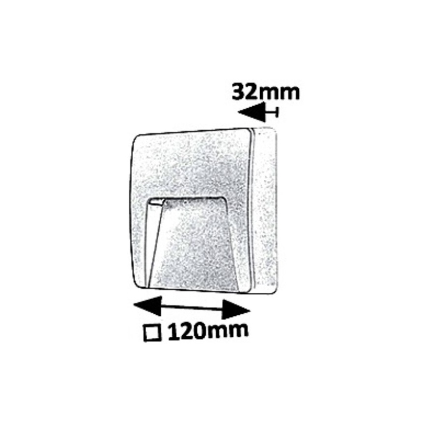 Rabalux 8893 - LED Vanjska zidna svjetiljka TRENTO LED/3W/230V IP65