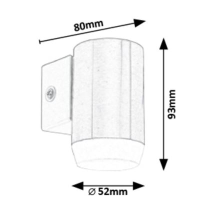 Rabalux - LED vanjsko zidno svjetlo LED/4W/230V IP44