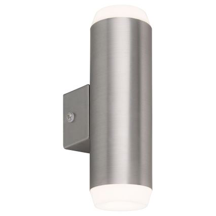 Rabalux - LED vanjsko zidno svjetlo 2xLED/4W/230V satinirani mat krom IP44