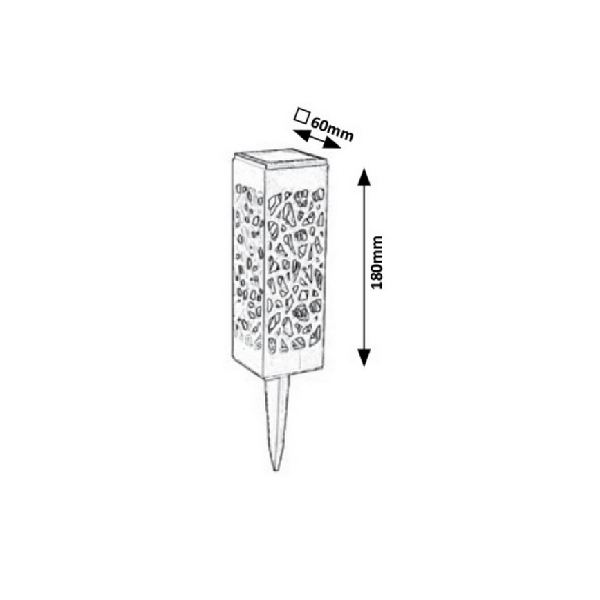 Rabalux - LED Vanjsko solarno svjetlo LED/0,16W/1xAA 400 mAh IP24