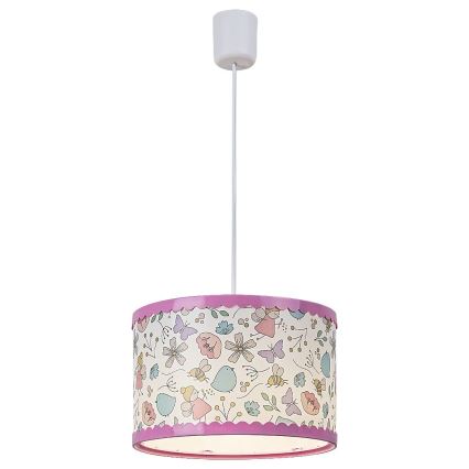 Rabalux - Dječji luster na užetu 1xE27/40W/230V ružičasta