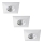 Rabalux - KOMPLET 3x LED kupaonskih ugradnih svjetala LED/4W/230V IP44