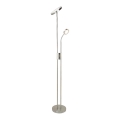 Rabalux - LED dimabilna podna lampa LED/18,5W/230V + LED/4,5W mat krom