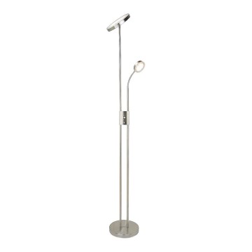 Rabalux - LED dimabilna podna lampa LED/18,5W/230V + LED/4,5W mat krom