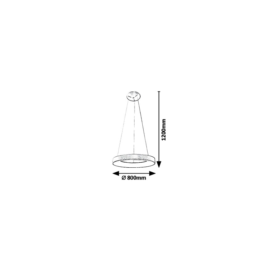 Rabalux - LED luster na sajli CARMELLA LED/80W/230V
