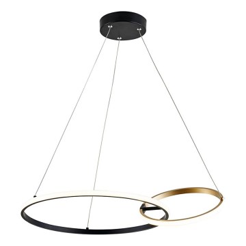 Rabalux - LED Luster na sajli LED/36W/230V crna/zlatna